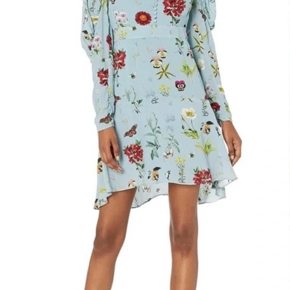 Joie Blue Long Sleeve V-Neck - Picture 4 of 14